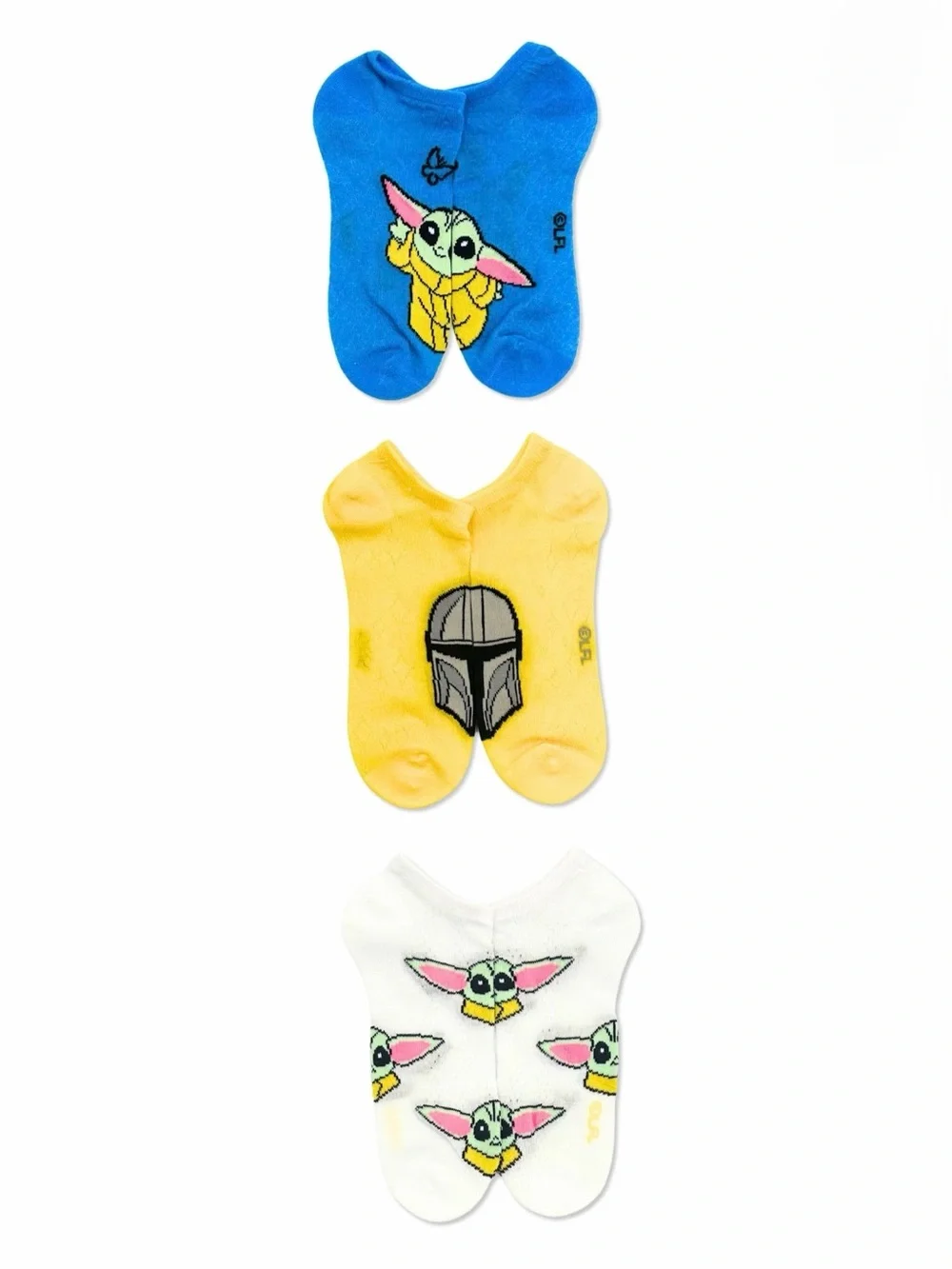 Star Wars the Mandalorian No-Show Socks, 3-Pack